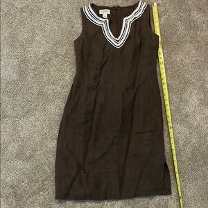 Talbots petites Brown Sleeveless Dress